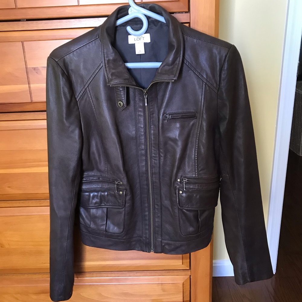 Ann Taylor LOFT Real Leather Jacket